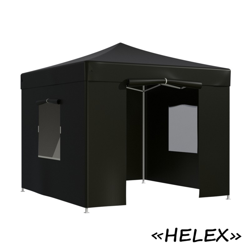 Тент-шатер быстросборный Helex 4322 3x2х3м, чёрный (полиэстер)